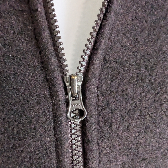 Vintage Woolrich Full Zip Fleece Sherpa Lined Jacket Sz M Granola Cabincore Eco - Picture 2 of 13